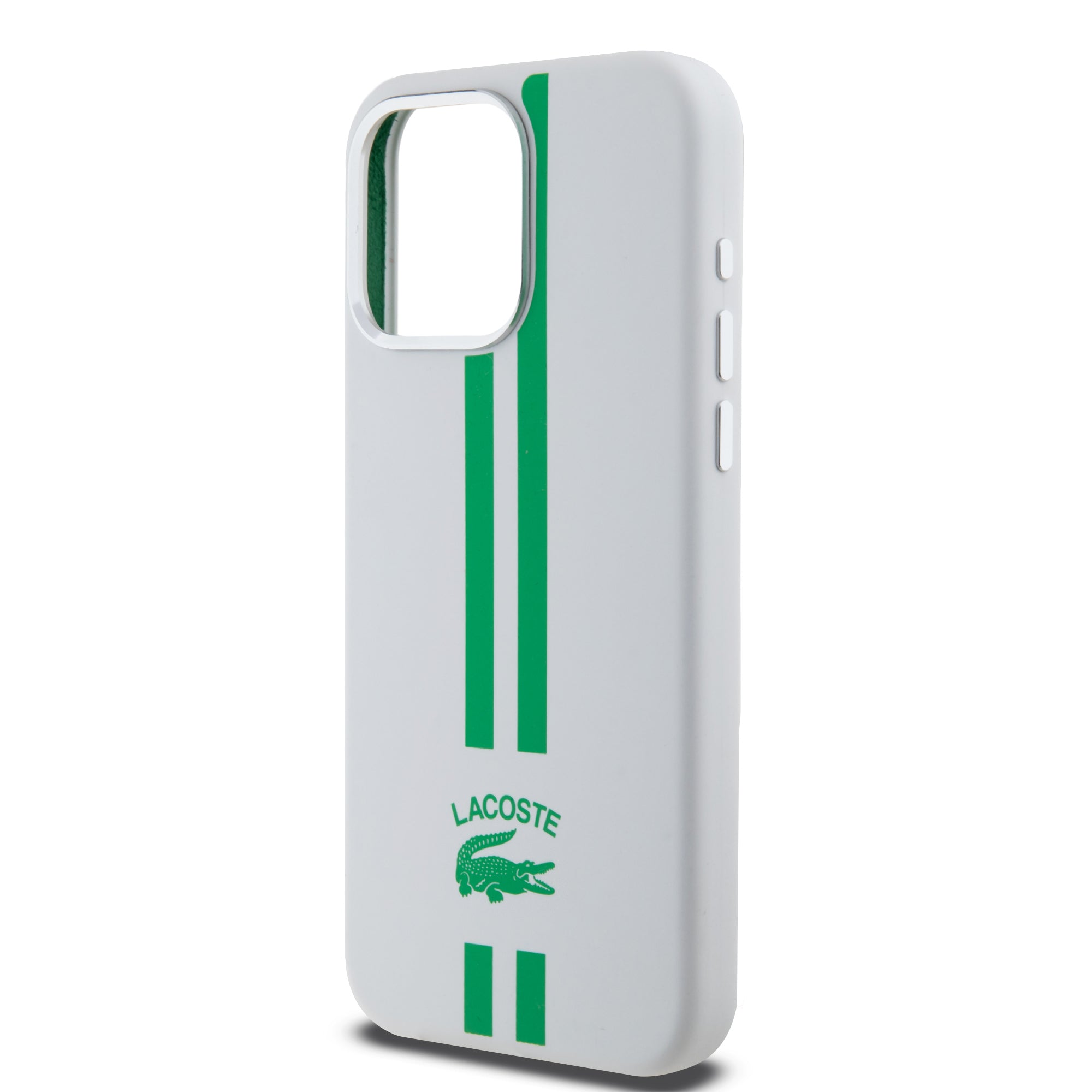 Lacoste Stripes Hard Case Θήκη προστασίας από Liquid σιλικόνη για iPhone 15 Pro Max (Πράσινο/Λευκό)