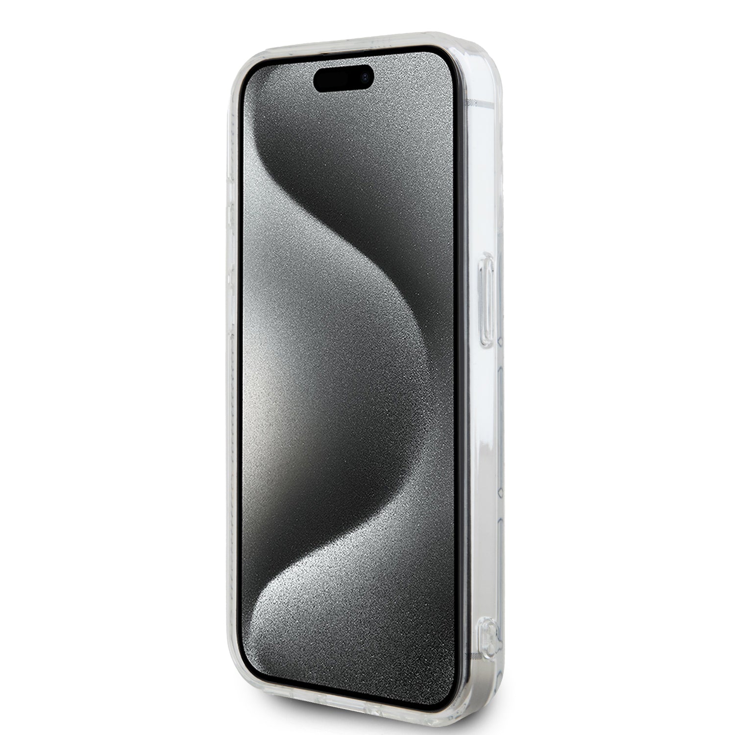 Lacoste Magsafe Monogram Croc Logo Hard Case Θήκη προστασίας από Σιλικόνη για iPhone 15 Pro Max (Farine/Silver)