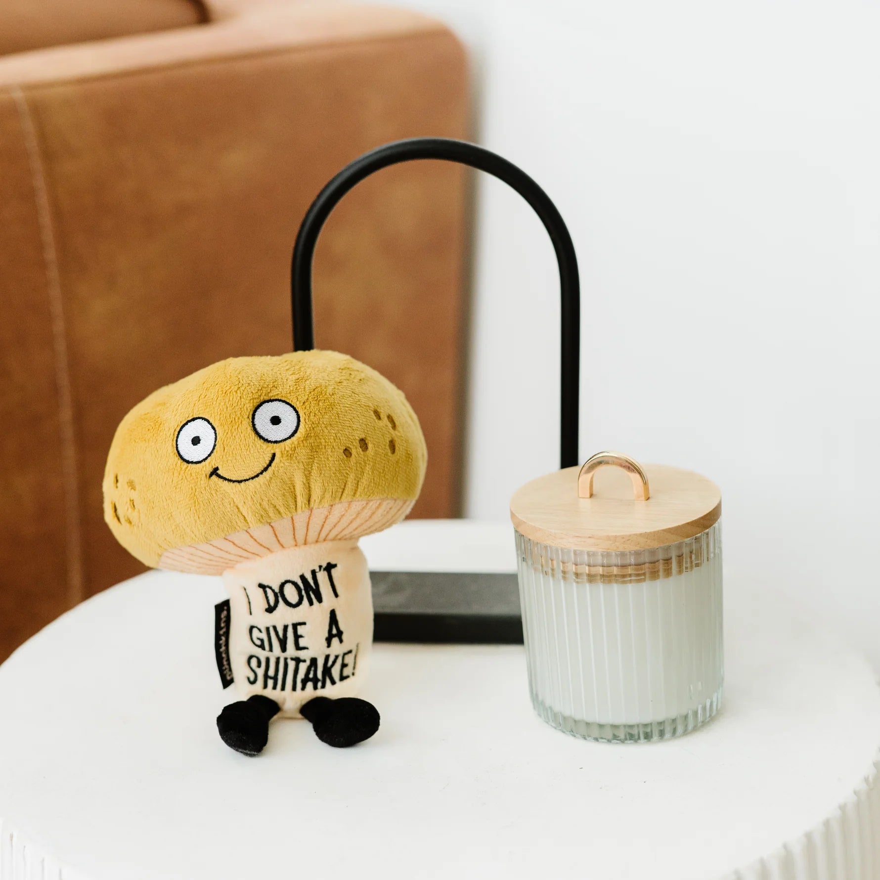 Punchkins Plush Χαμογελαστό Μανιτάρι Λούτρινο – "I Don't Give A Shitake"