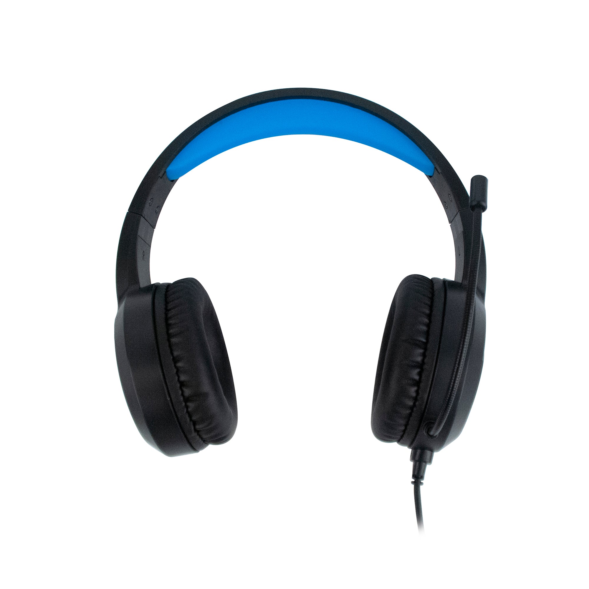 NGS GHX-510 Over Ear Gaming Headset με LED Lights & Volume Control, USB / 3.5mm, σε μαύρο/μπλε χρώμα