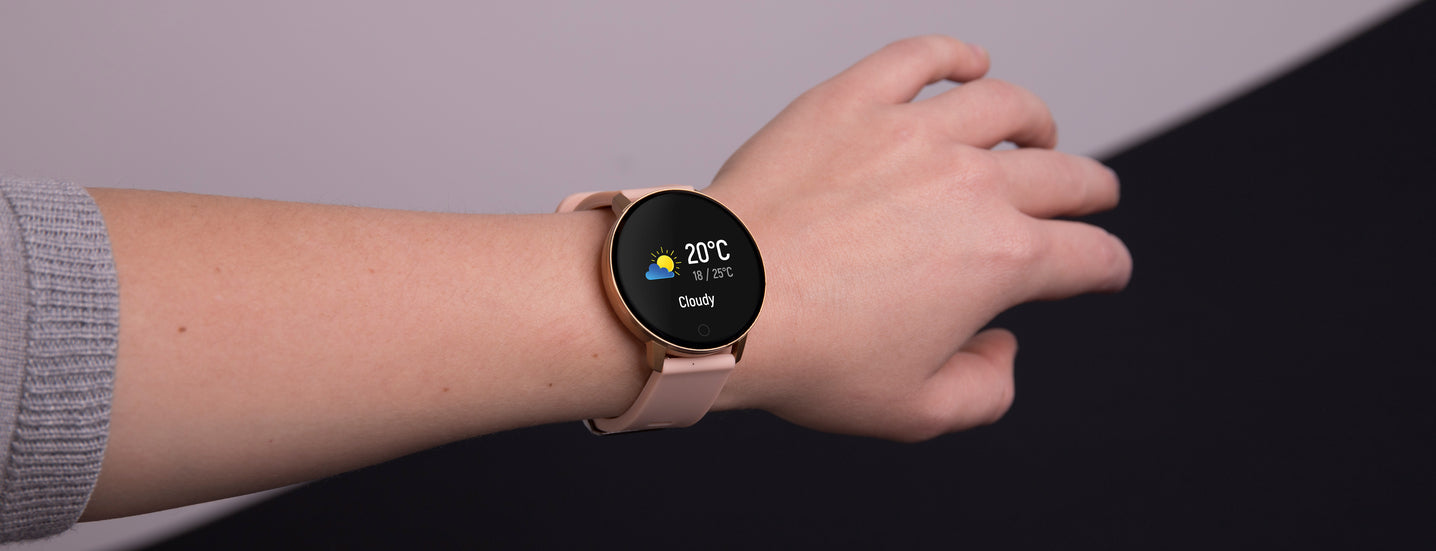 Forever ForeVive Lite SB-315 Smartwatch με Παλμογράφο (GSM107162 - Rose Gold)