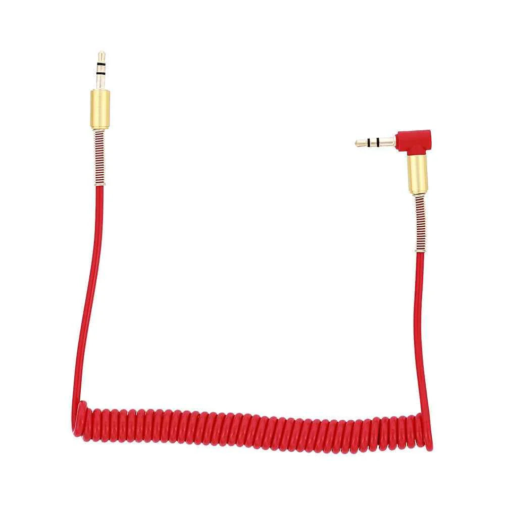 Tellur Αναδιπλούμενο 3.5 mm AUX Καλώδιο Stretch – Μαύρο / Κόκκινο