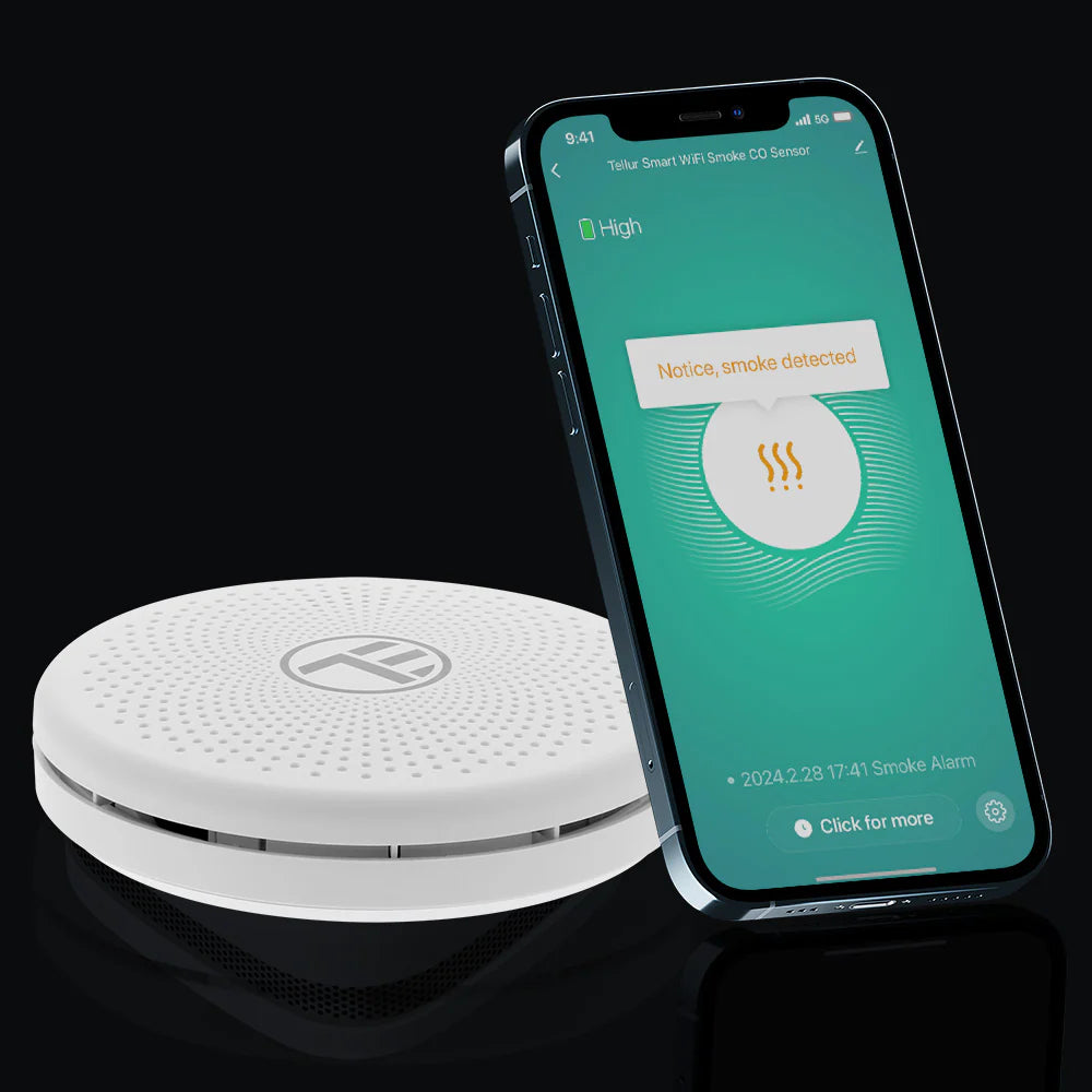 Tellur WiFi Smoke and CO Sensor Έξυπνος αισθητήρας καπνού και CO WiFi (TLL-331561)