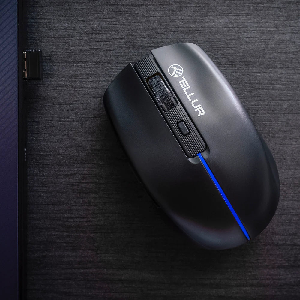 Tellur Wireless Silent Click - Ασύρματο Ποντίκι σε μαύρο χρώμα