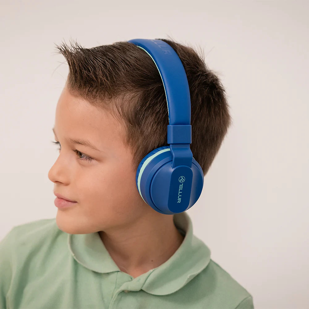 Tellur Buddy Over‑Ear Bluetooth Ακουστικά για Παιδιά, Bluetooth 5.3 – Μπλε