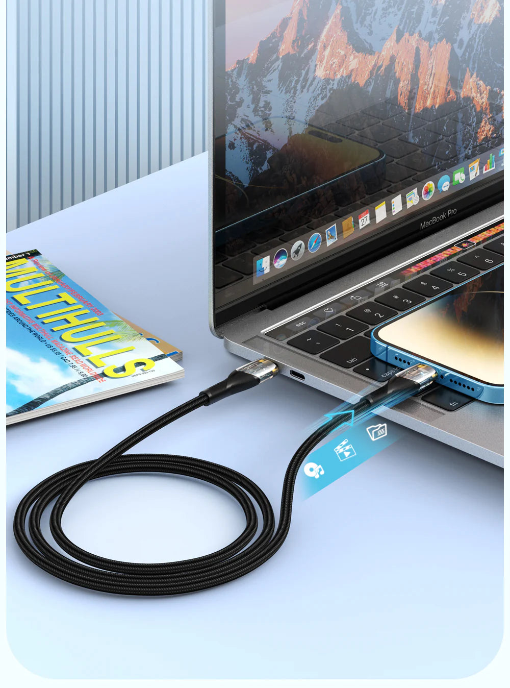 Tellur - Speedster -  Type-C to Lightning Cable 3A - Black