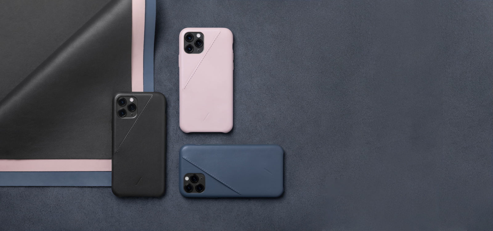 Native Union Clic Card Δερμάτινη Θήκη προστασίας για Apple iPhone 11 Pro Max με υποδοχή για κάρτες – μαύρη