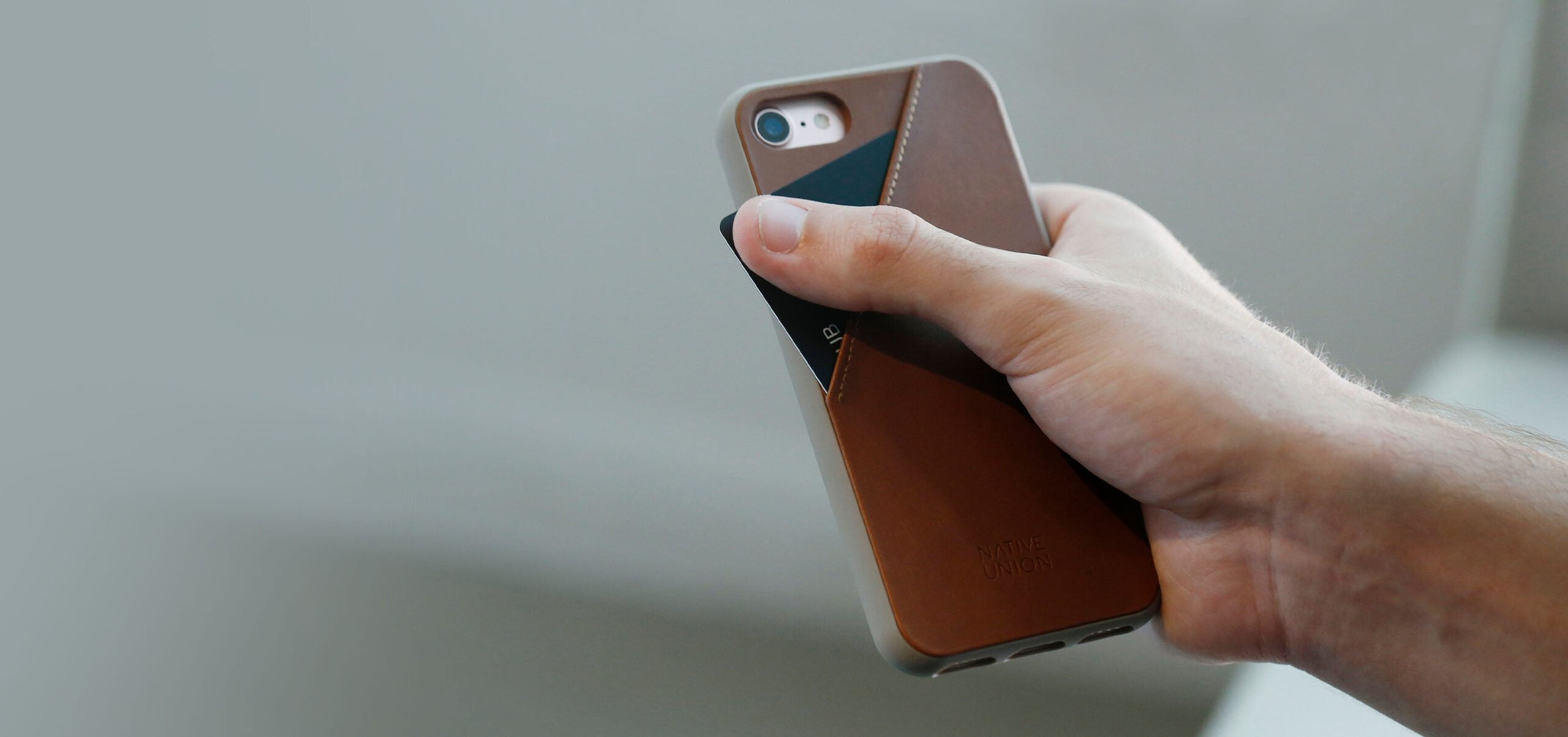Native Union Clic Card Δερμάτινη Θήκη προστασίας για Apple iPhone 11 Pro με υποδοχή για κάρτες – ροζ