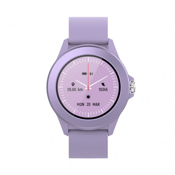 Forever Smartwatch με παλμογράφο Colorum CW-300 xLavenda σε βιολετί χρώμα