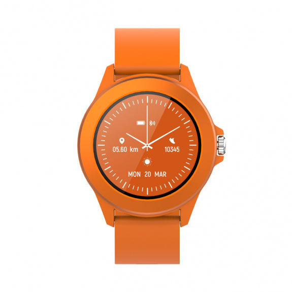 Forever Smartwatch με παλμογράφο Colorum CW-300 xOrange σε πορτοκαλί χρώμα