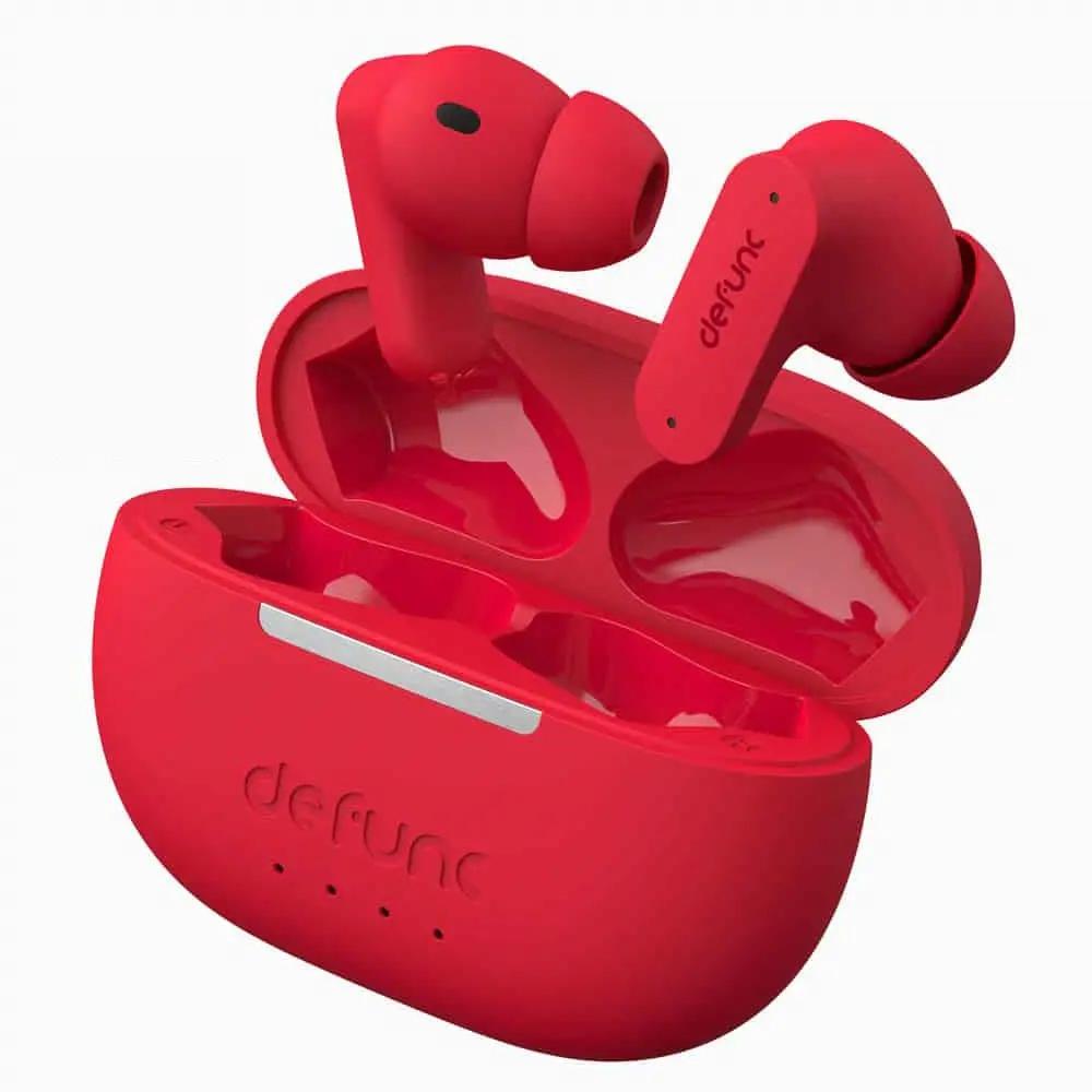 Defunc TRUE ANC Bluetooth 5.3 Ασύρματα True Wireless Ακουστικά με Active Noise Cancellation και θήκη (κόκκινο) – PhoneBazaar