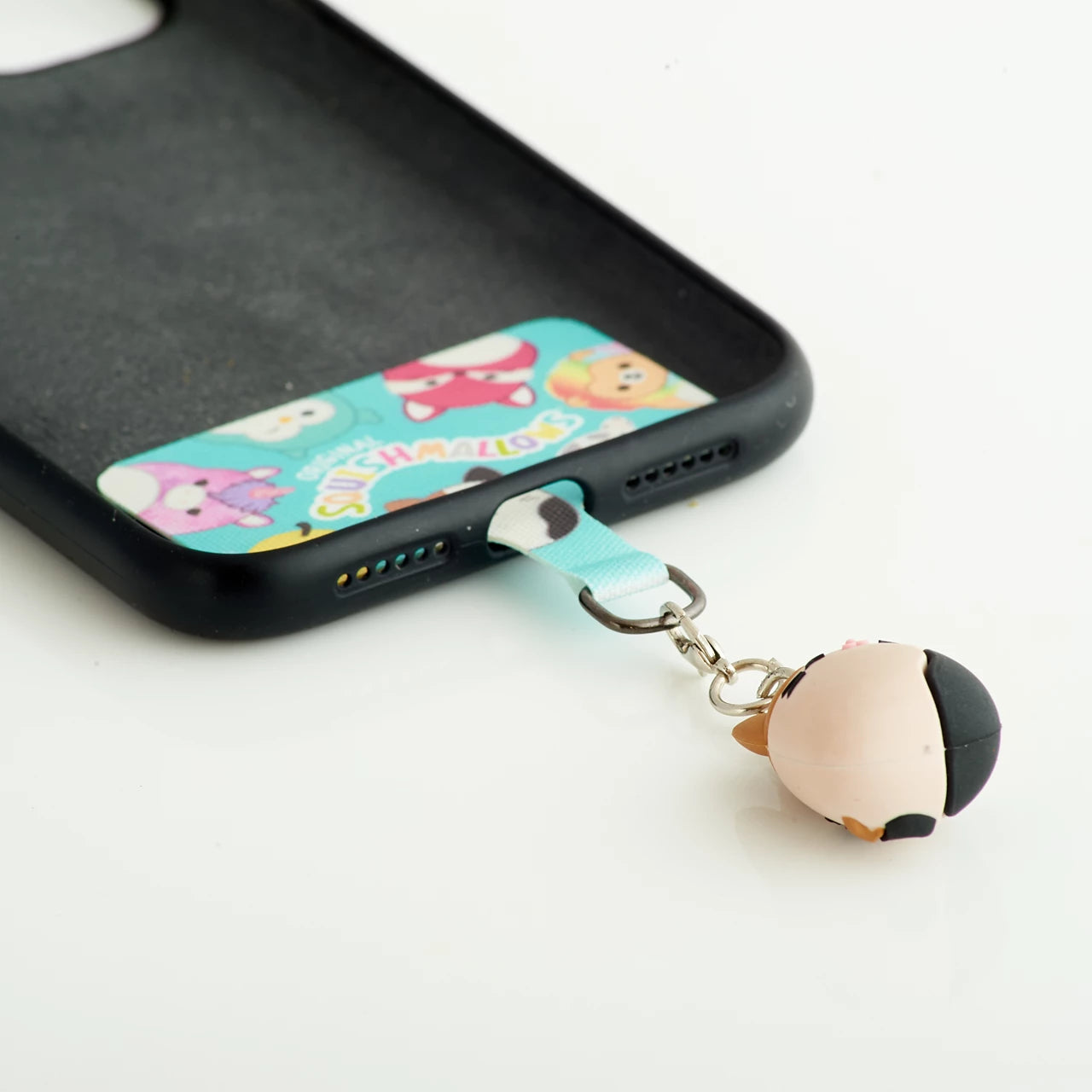 Lazerbuilt Squishmallows Cam the Cat Mobile Charm – Universal Μπρελόκ Κινητού με Pad Σύνδεσης