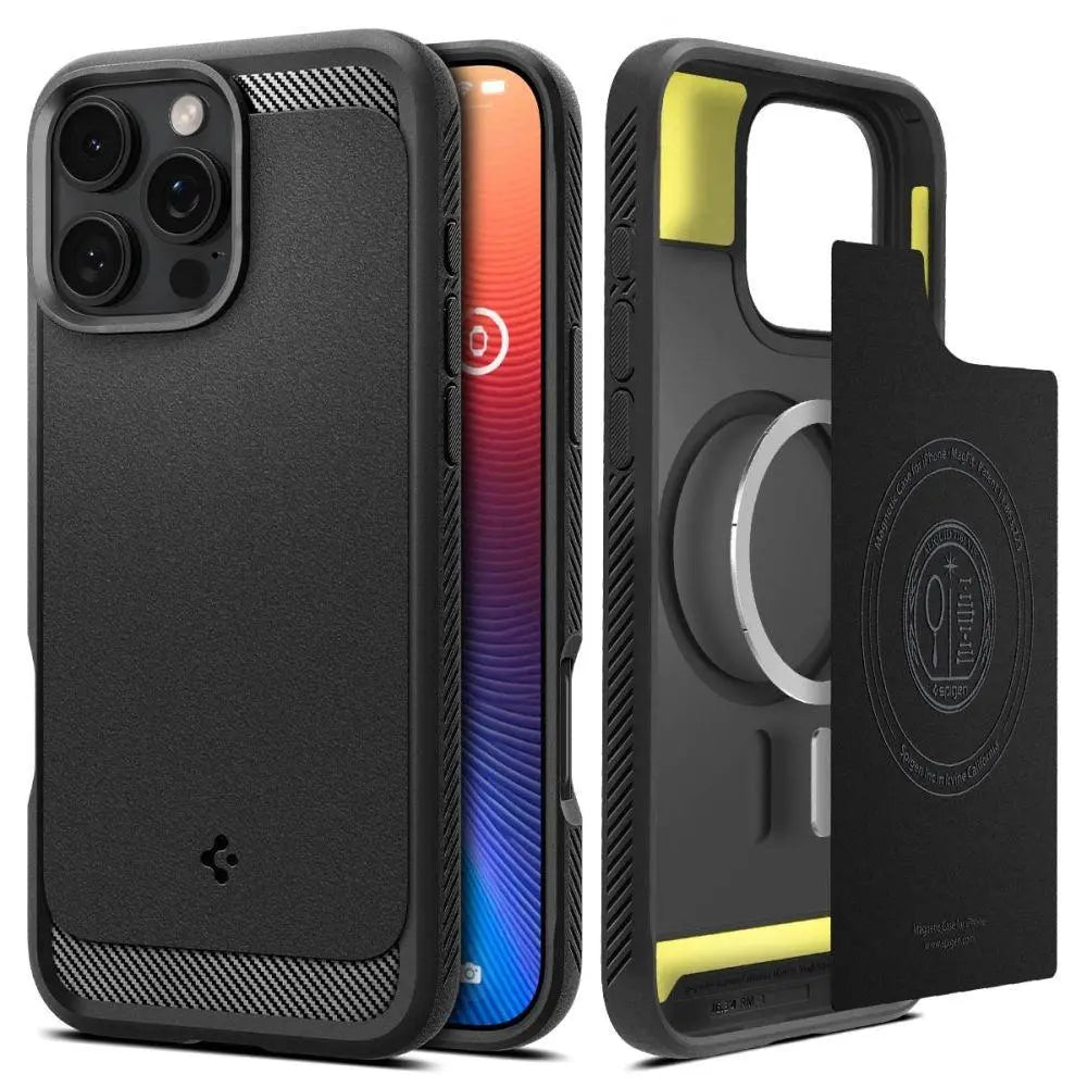 Spigen Rugged Armor Magsafe Case For Iphone 16 Pro για Black – PhoneBazaar