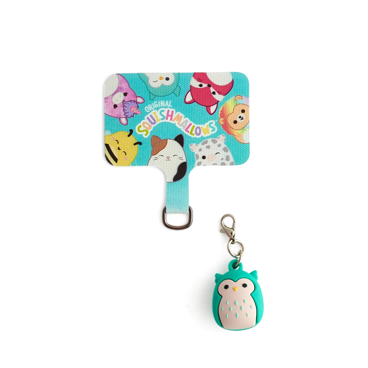 Lazerbuilt Squishmallows Winston the Owl Mobile Charm – Universal Μπρελόκ Κινητού με Pad Σύνδεσης