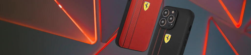 Ferrari "Debossed Stripes & Black Lines" Leather Case Θήκη προστασίας από γνήσιο καπιτονέ δέρμα – iPhone 12 Pro Max (Κόκκινη/Quilted Leather)