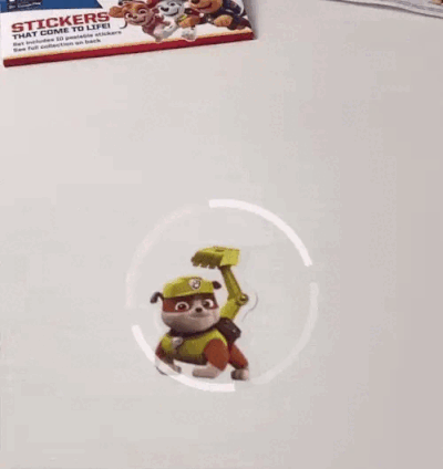 HoloToyz - Paw Patrol Augmented Reality Αυτοκόλλητα Επαυξημένης πραγματικότητας που ζωντανεύουν σε κινούμενα σχέδια