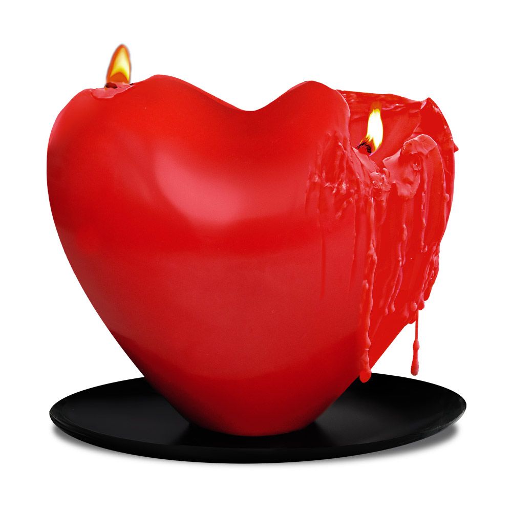 Melting Heart Candle – Αρωματικό Κερί Καρδιάς με Άρωμα Τριαντάφυλλο