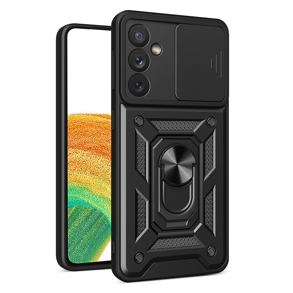 Υβριδική Θωρακισμένη Camshield Θήκη Για Samsung Galaxy A34 5g Armored Θήκη Με Camera Cover Black – PhoneBazaar