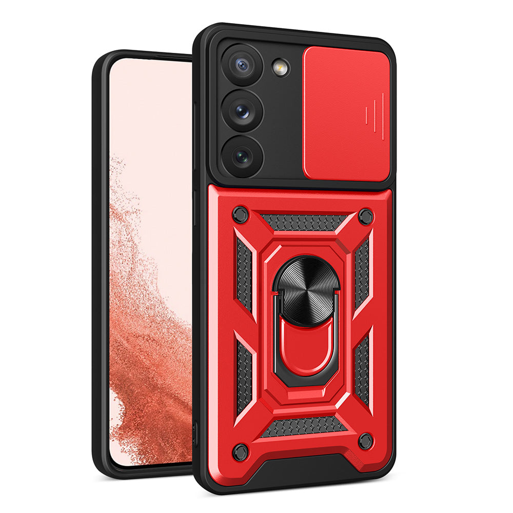 Υβριδική Θωρακισμένη Camshield Θήκη Για Samsung Galaxy S23+ Armored Cover Με Camera Cover Red – PhoneBazaar