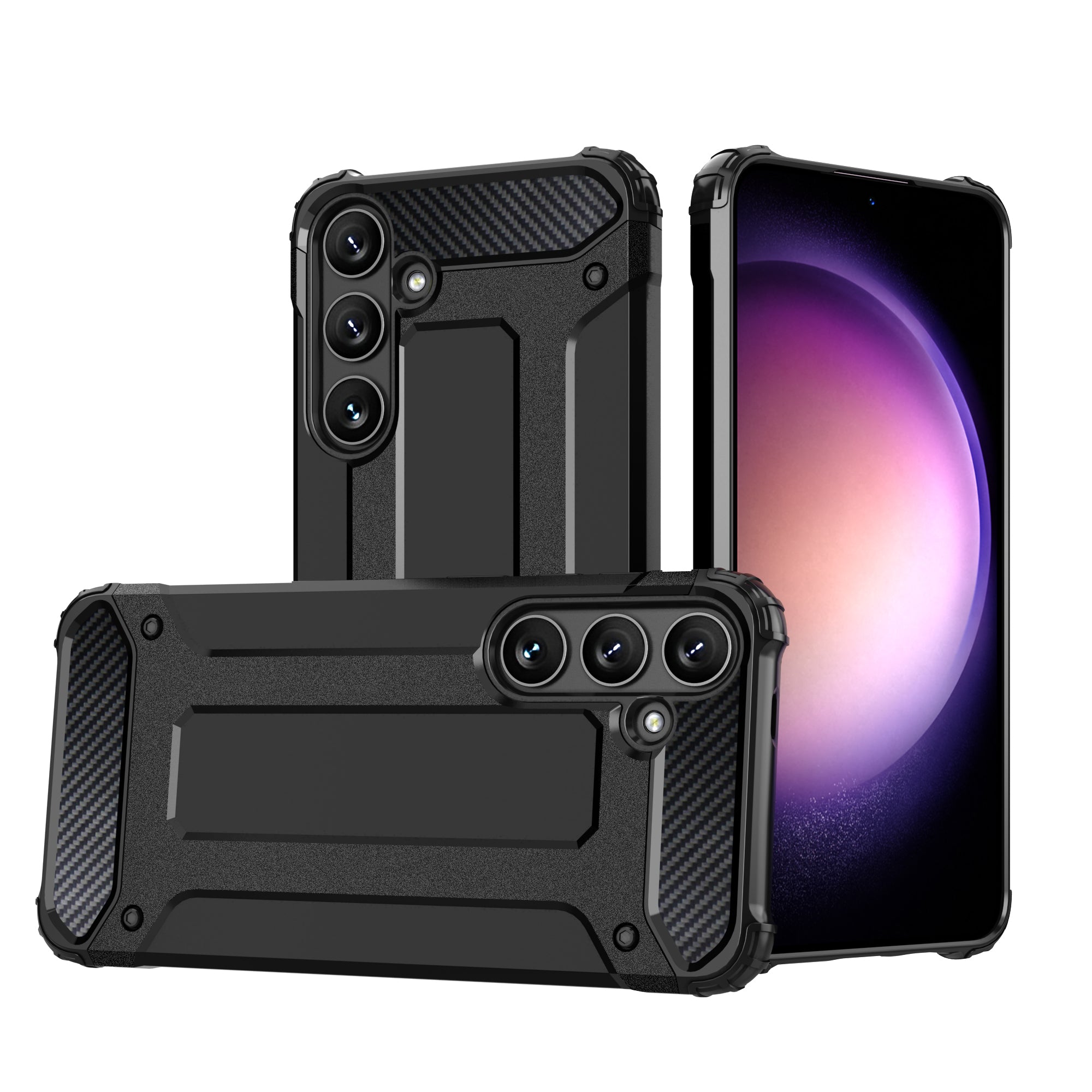 Υβριδική Θωρακισμένη Θήκη Για Samsung Galaxy S24 Armored για Black – PhoneBazaar
