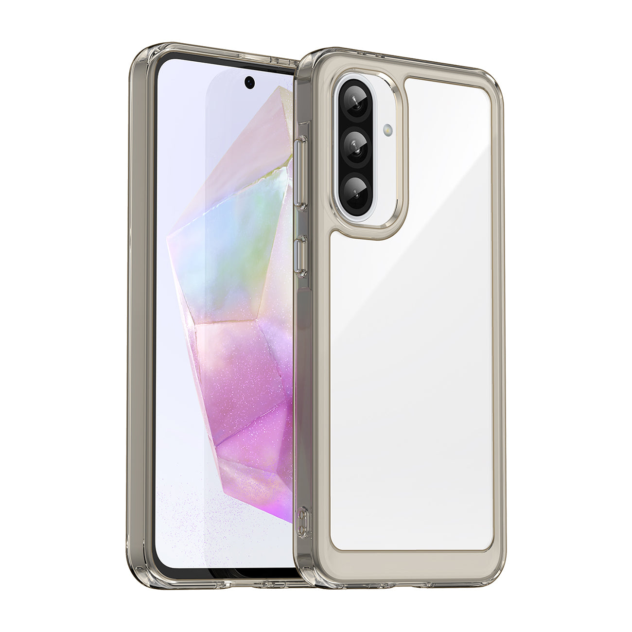 Outer Space Θήκη Για Samsung Galaxy A56 Κάλυμμα Με Ευκαμπτο Frame για Semi-transparent, Black – PhoneBazaar