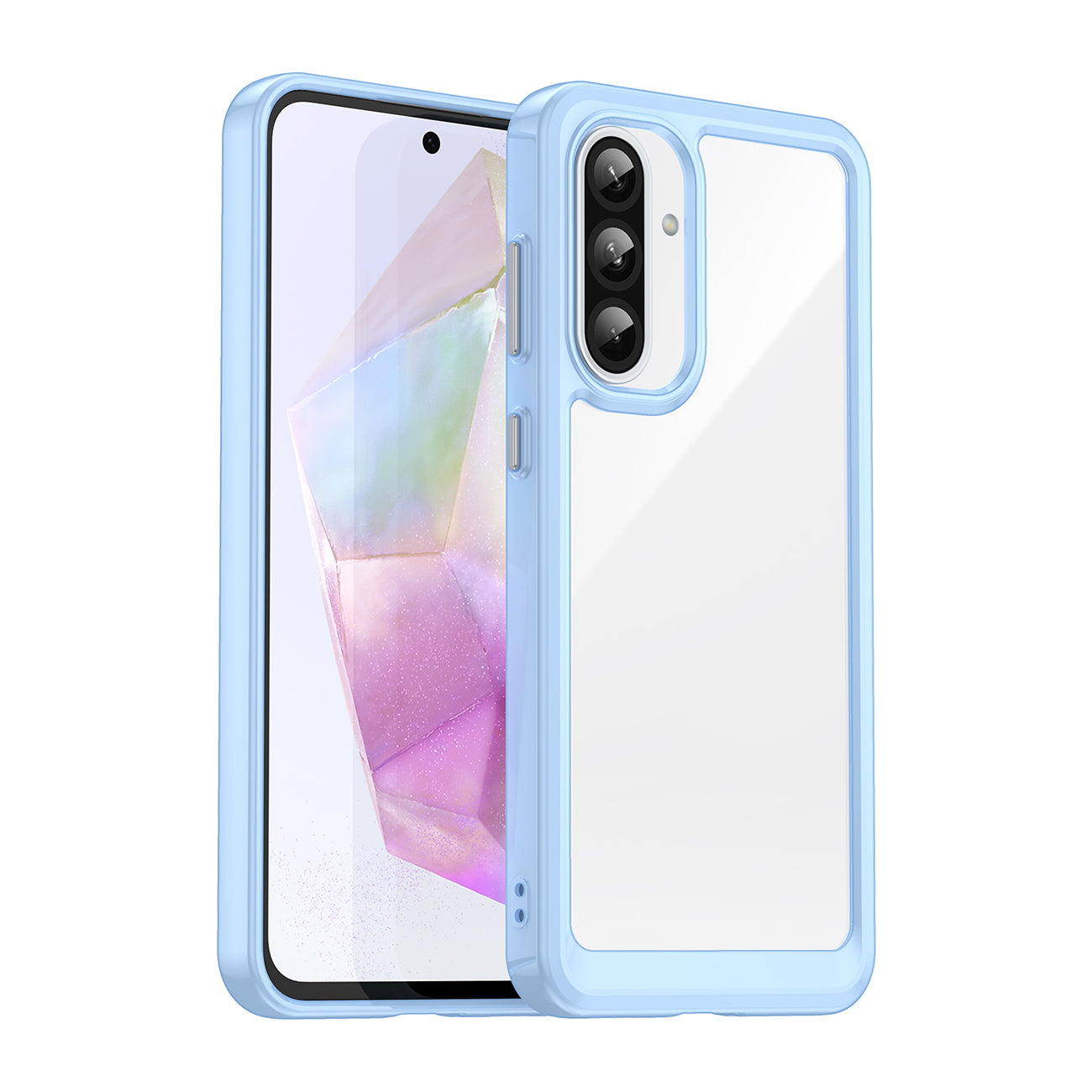 Outer Space Θήκη Για Samsung Galaxy A56 Κάλυμμα Με Ευκαμπτο Frame για Blue – PhoneBazaar