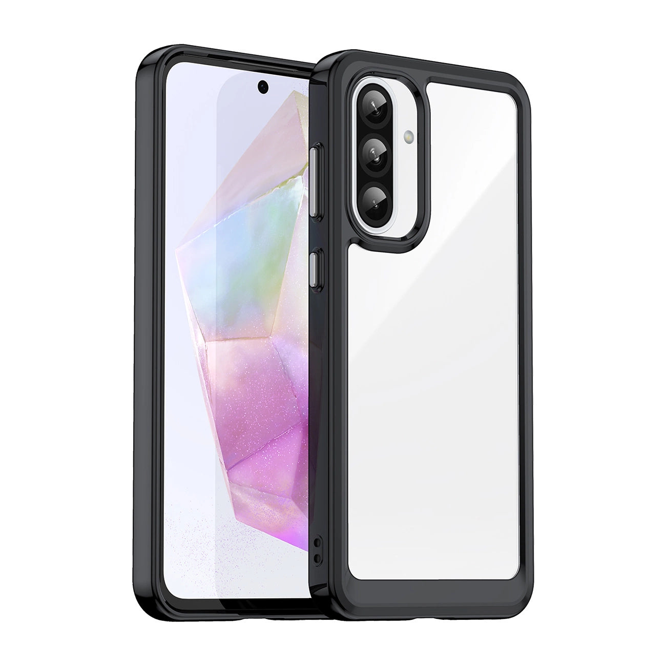 Outer Space Θήκη Για Samsung Galaxy A56 Κάλυμμα Με Ευκαμπτο Frame για Black – PhoneBazaar