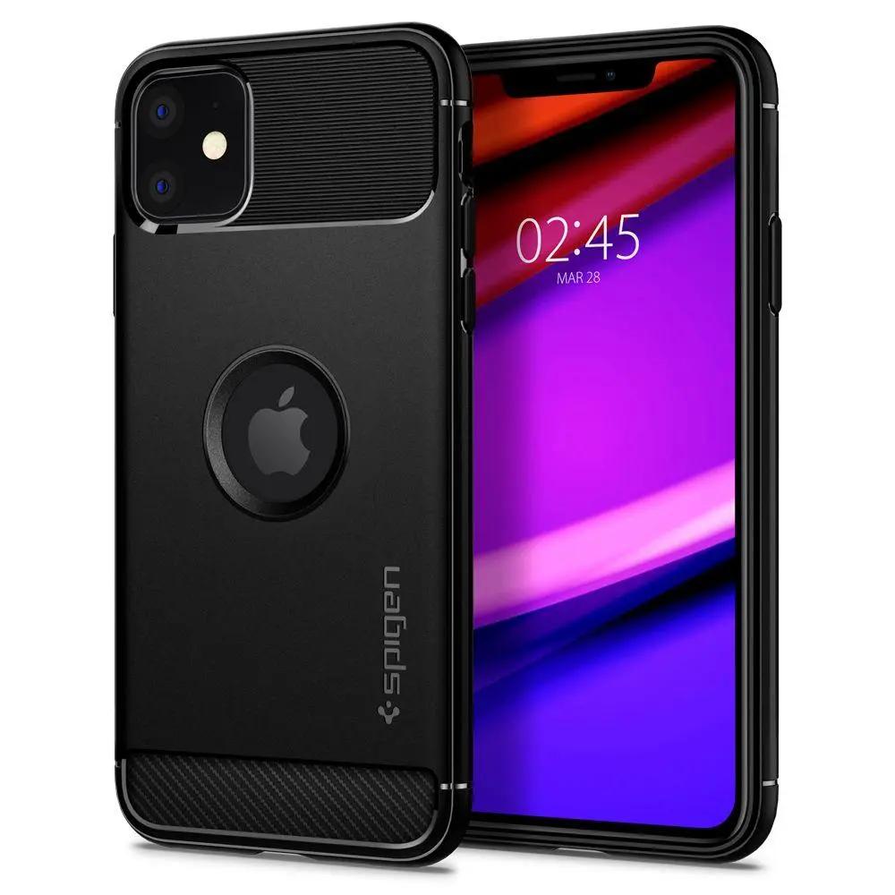Spigen Rugged Armor Iphone 11 Case για Matte Black – PhoneBazaar