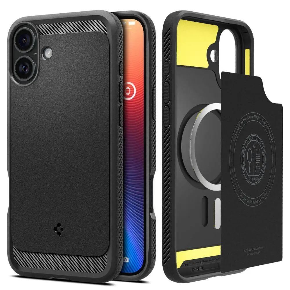 Spigen Rugged Armor Magsafe Case For Iphone 16 Plus για Black – PhoneBazaar