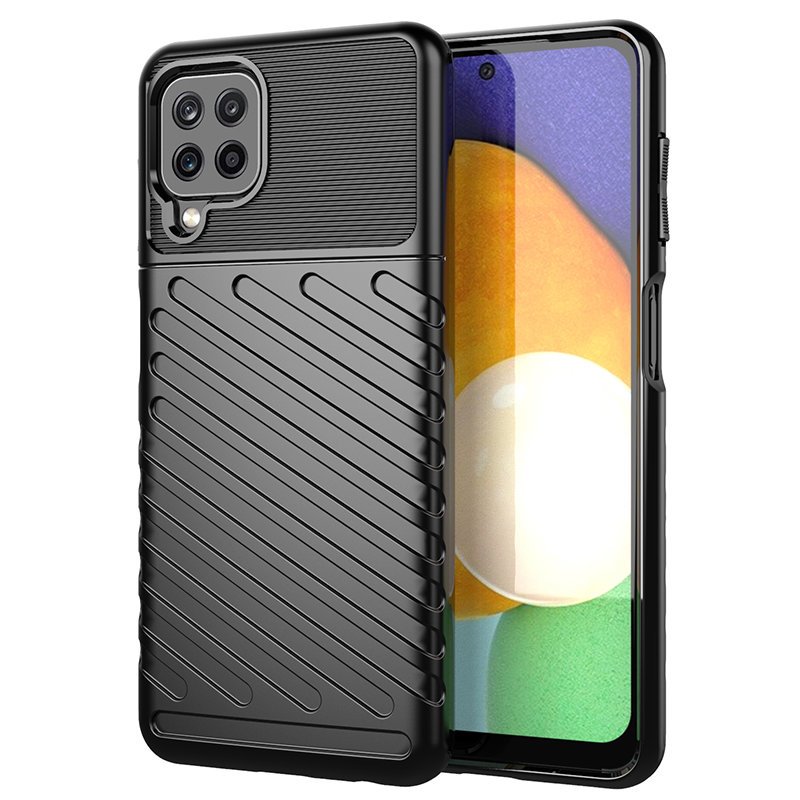 Thunder Θήκη Ευκαμπτο Ανθεκτική Κάλυμμα Tpu Θήκη Για Samsung Galaxy A22 4g Black – PhoneBazaar