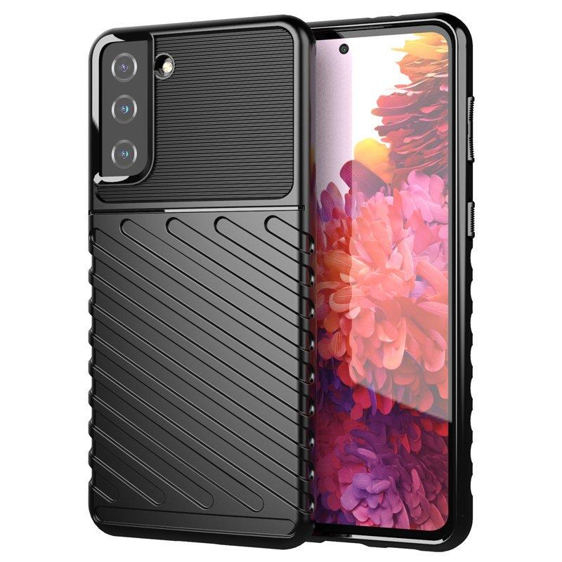 Thunder Θήκη Flexible Armored Cover Για Samsung Galaxy S22 + (s22 Plus) Black – PhoneBazaar