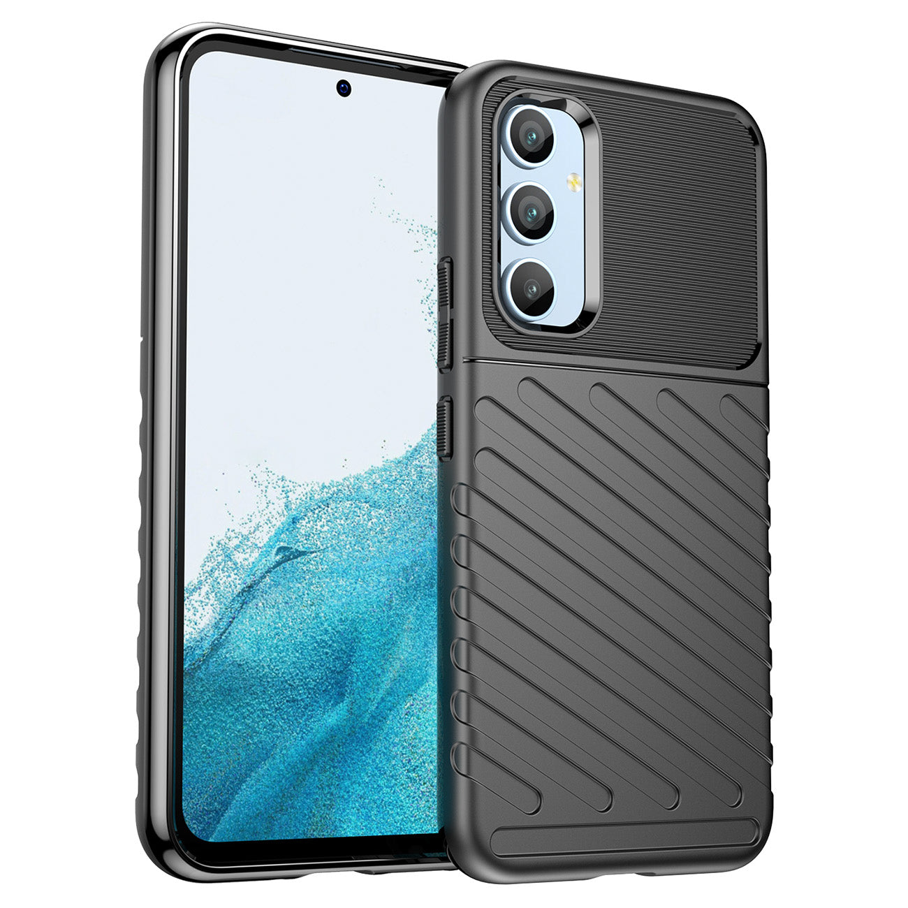 Thunder Θήκη Θήκη Για Samsung Galaxy A54 5g Silicone Armor Θήκη Black – PhoneBazaar