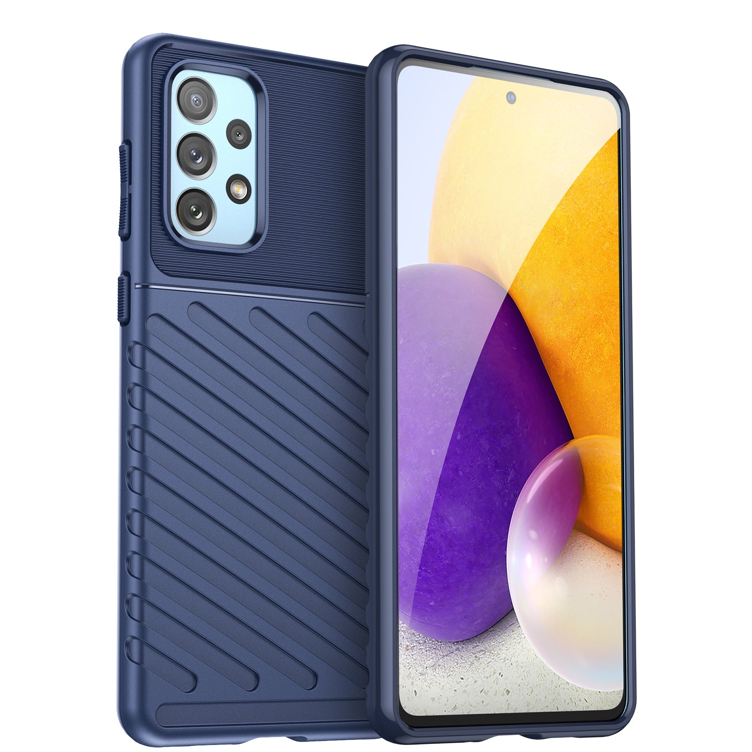 Thunder Θήκη Flexible Armored Cover Για Samsung Galaxy A73 Blue – PhoneBazaar