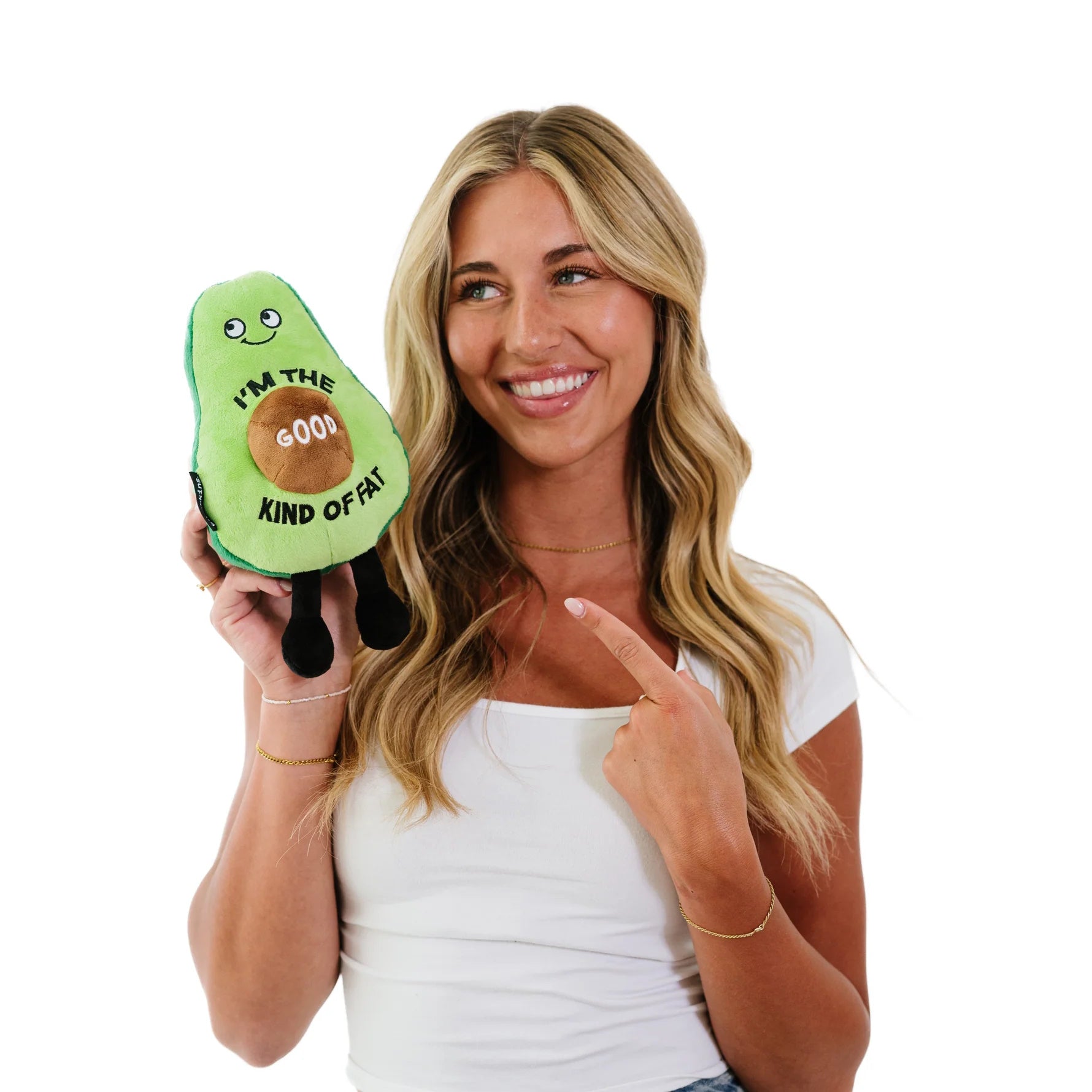 Punchkins Plush Avocado Λούτρινο – "I'm The Good Kind Of Fat"