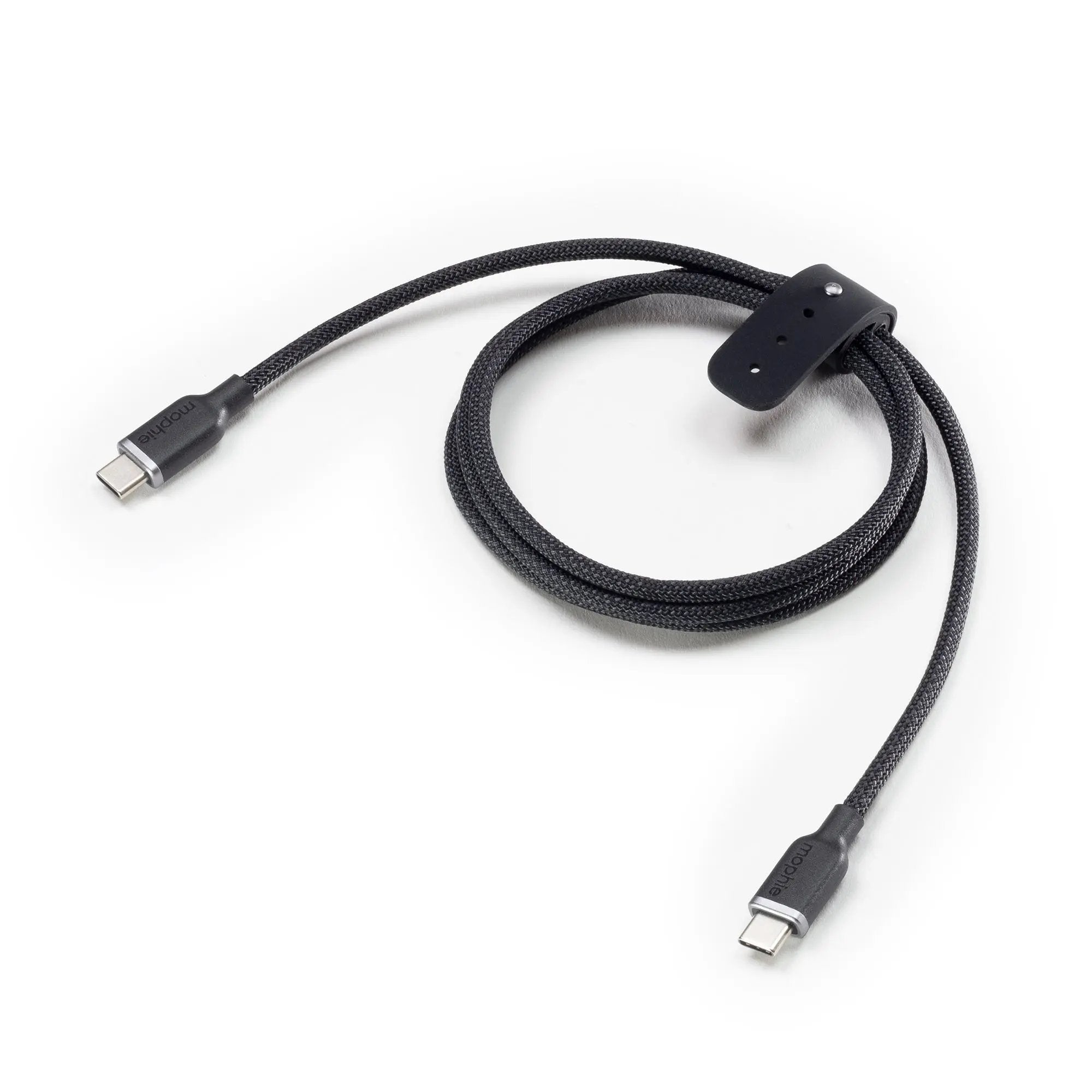 Mophie Charge Stream® Καλώδιο φόρτισης USB-C to USB-C (2 μέτρα – μαύρο braided) – PhoneBazaar