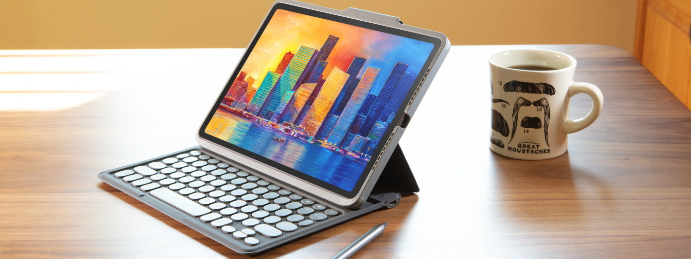 ZAGG Pro Keys Θήκη με πληκτρολόγιο για Apple iPad 10,2″ (7ης / 8ης / 9ης Γενιάς) σε charcoal χρώμα (UK) – 103407134