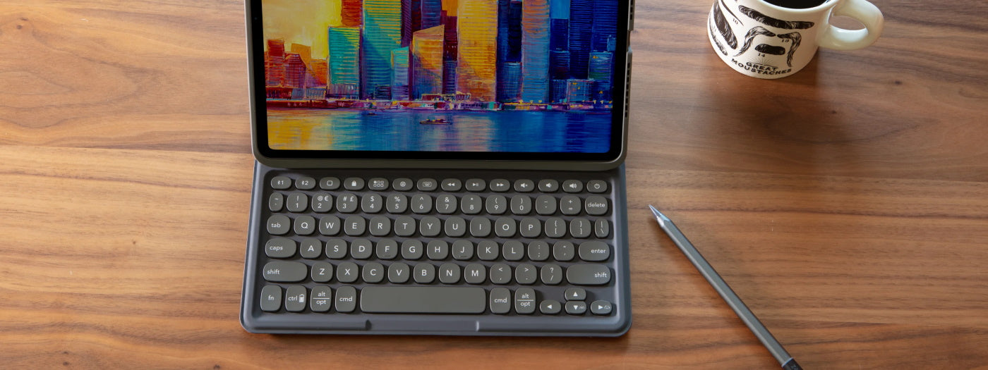 ZAGG Pro Keys Θήκη με πληκτρολόγιο για Apple iPad 10,2″ (7ης / 8ης / 9ης Γενιάς) σε charcoal χρώμα (UK) – 103407134