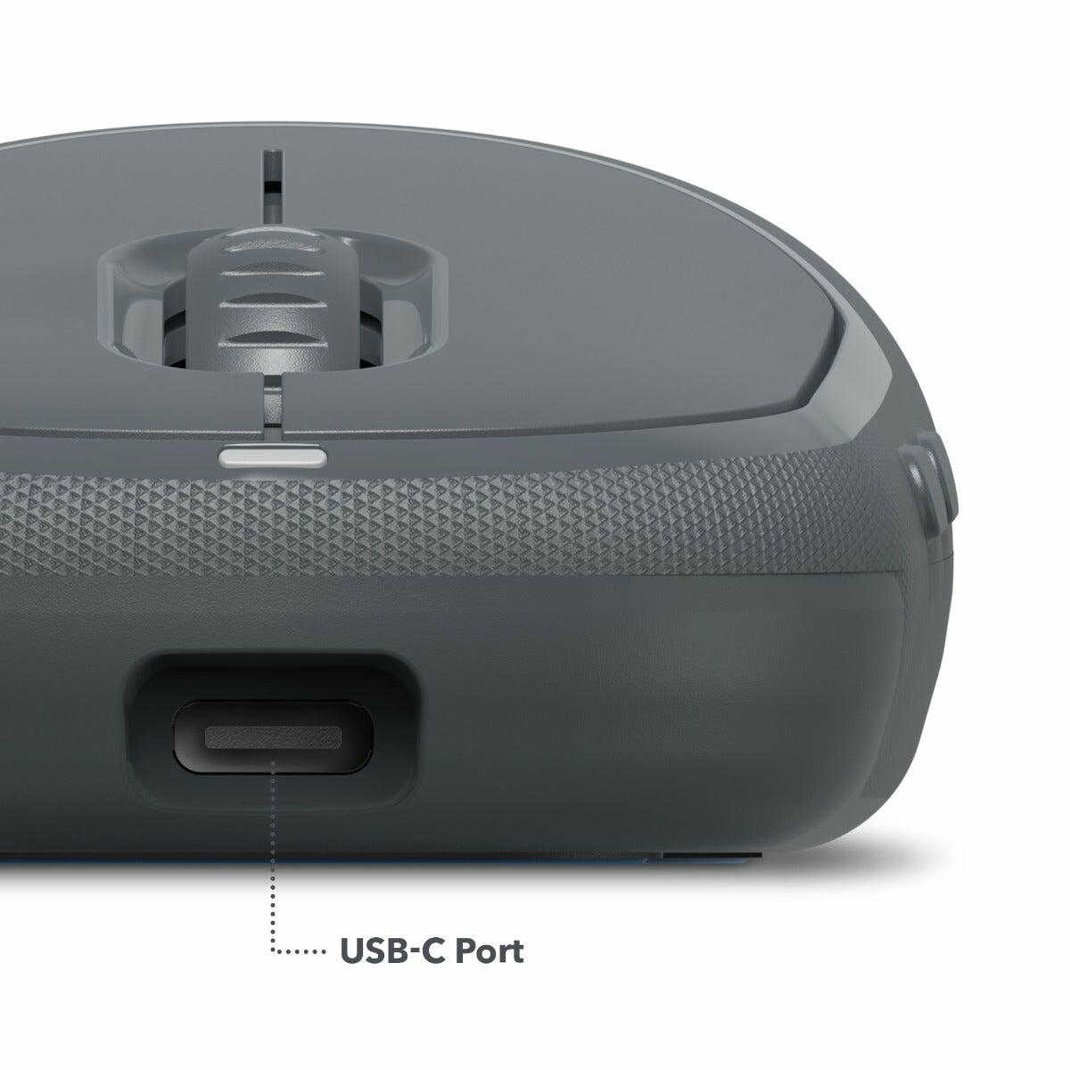 Zagg Pro Mouse Ασύρματο Ποντίκι με Qi Ασύρματη φόρτιση σε χρώμα space grey